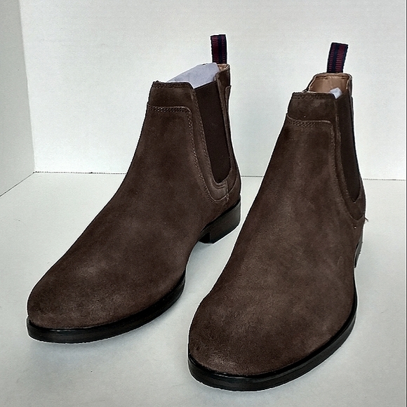 New w/Box Ben Sherman Genuine Suede Chelsea Pull-On Ankle Dress Boots 10.5 & 11 - Picture 4 of 10